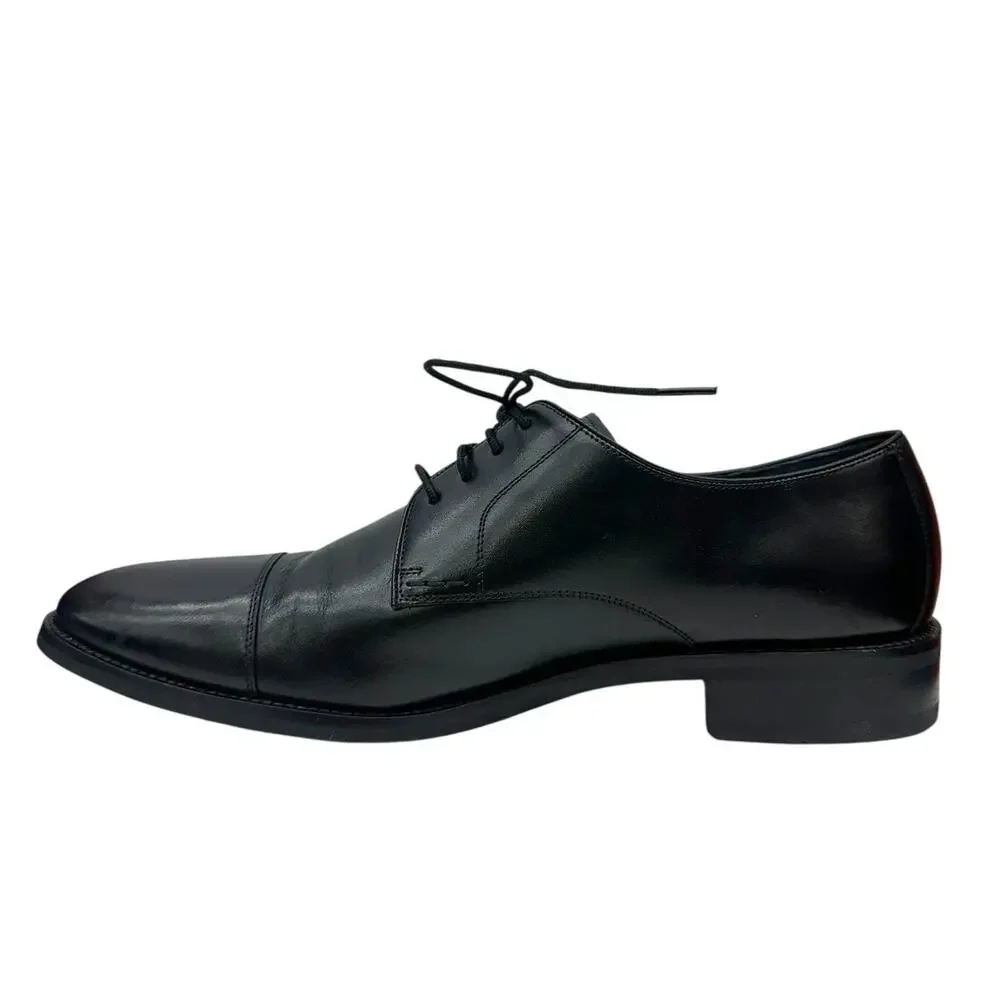 Cole Haan Lenox Hill Cap Toe Oxford Men's 11 Black Leather Dress Shoe C11630